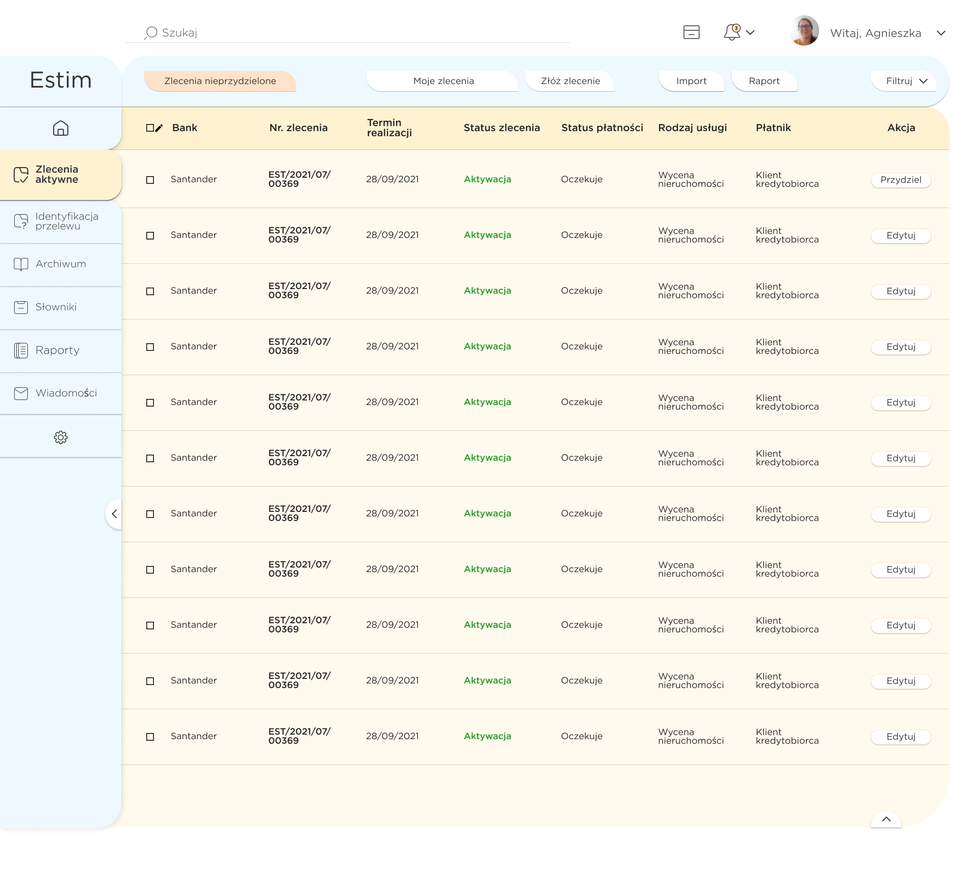 Estim custom order management software